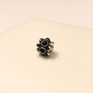 Pandora Forget Me Not Black Onyx Charm